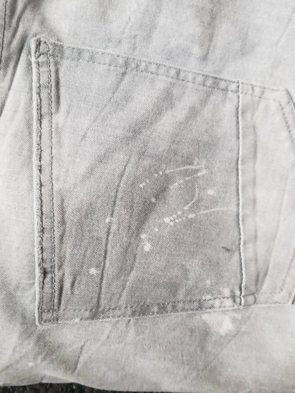 Decibel Jeans Mens Distressed Gray Size 42x32 Slim Fit